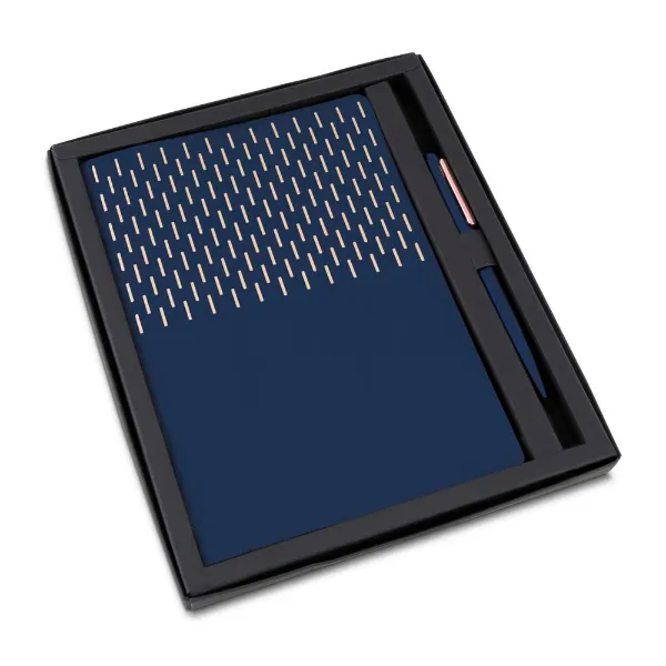 Kit Escritório personalizado com  caderno e Caneta Metalica