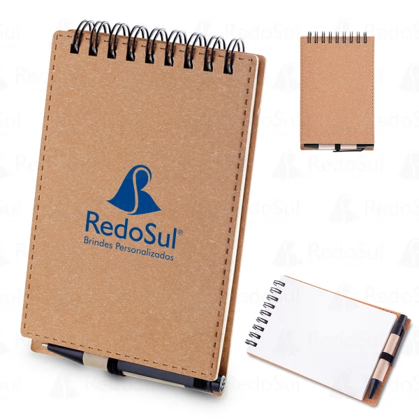 Mini Caderno de anotações personalizado com caneta Mini Caderno de anotações personalizado com caneta