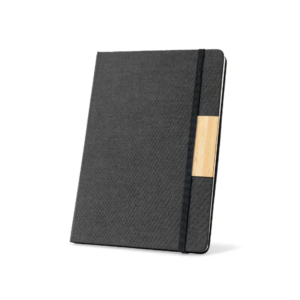 Conjunto personalizado composto por 1 caderno e 1 caneta esferográfica em bambu