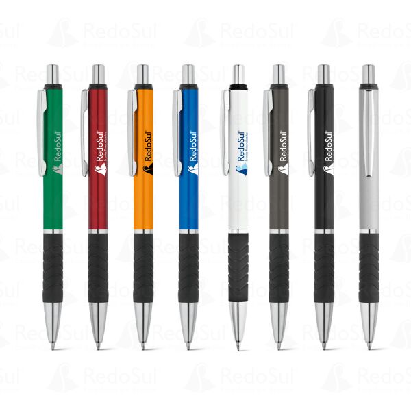 RD 91491-Caneta Esferográfica em Alumínio Personalizada em Tres-Lagoas-MS