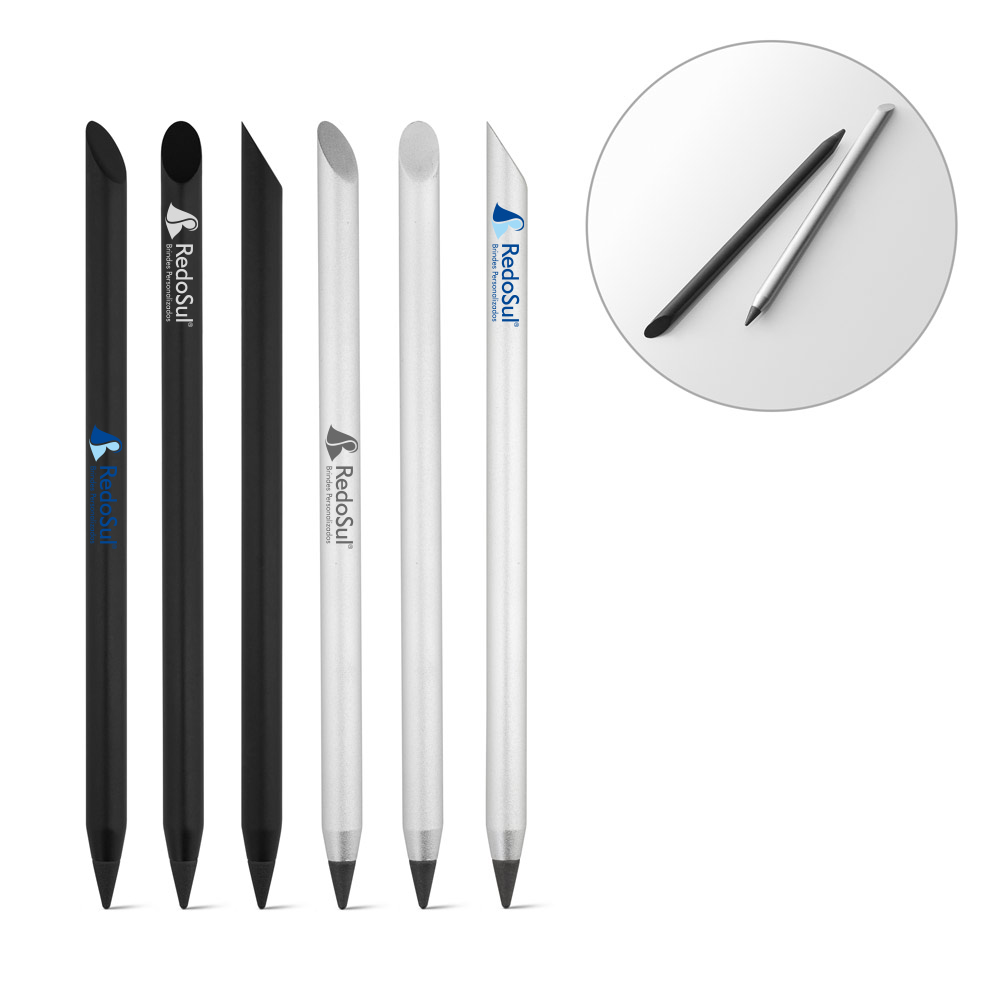 RD 91792-Caneta personallzada em alumínio sem tinta