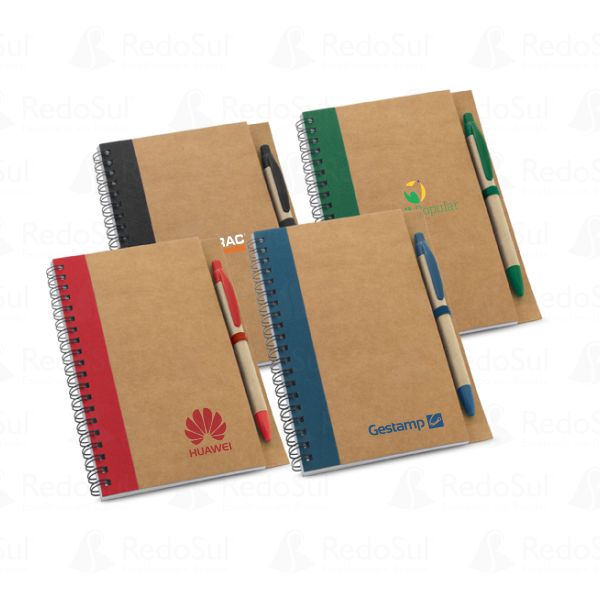 RD 93715-Caderno Ecológico Personalizado 17,7 x 13 cm em Mafra-SC