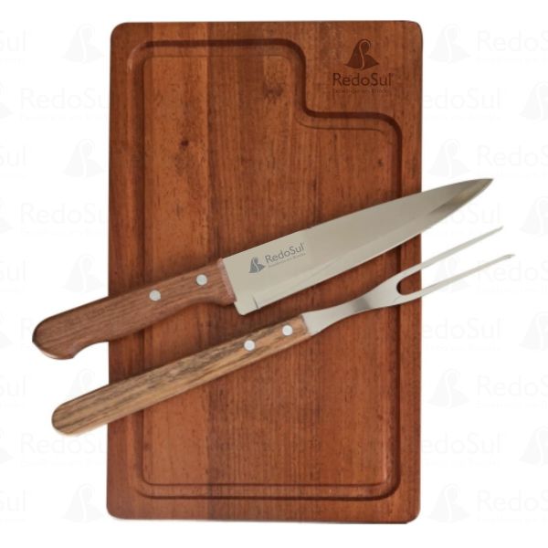 RD KE087-Kit Churrasco Personalizado com 3 Peças em Sananduva-RS