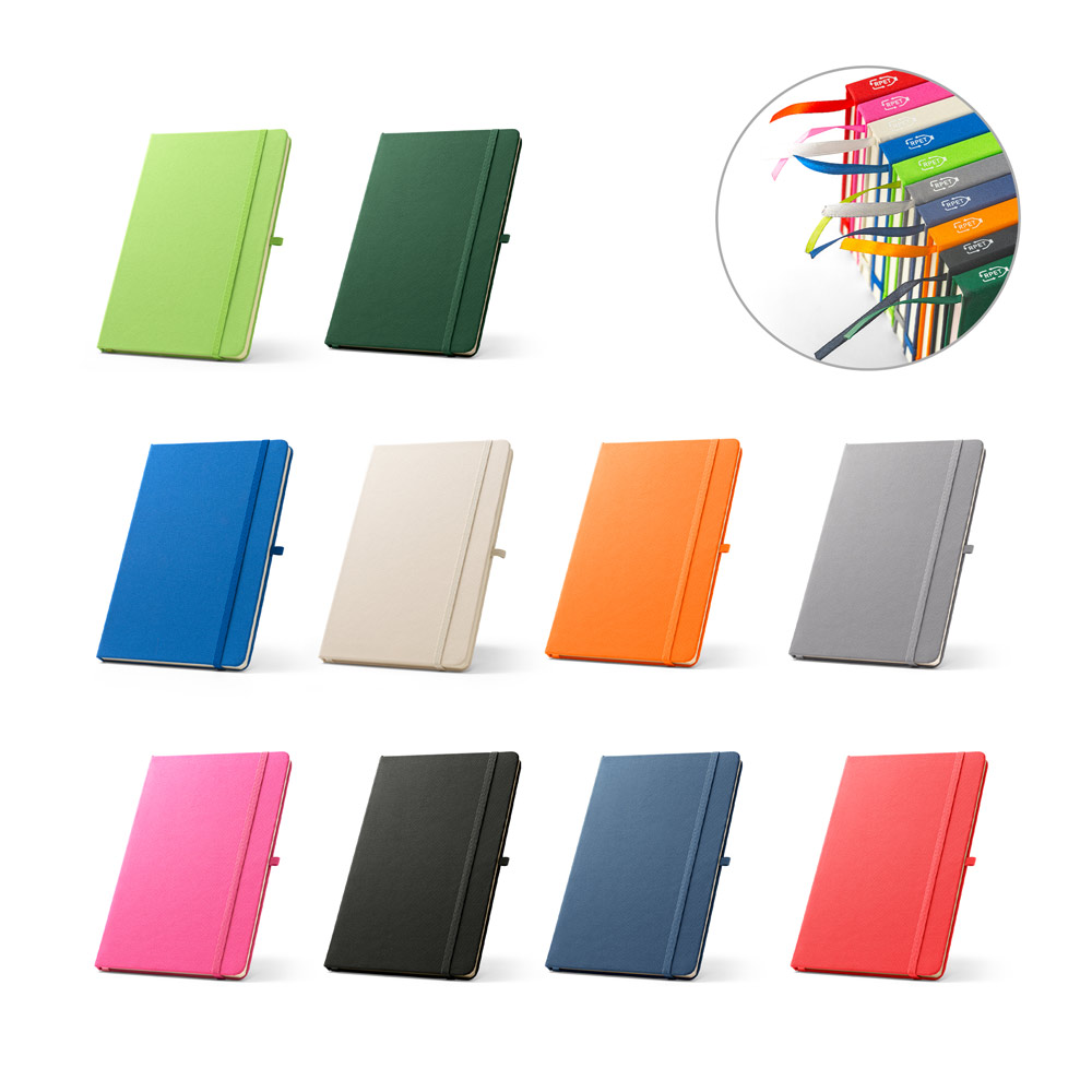 RD 93297-Caderno personalizado de capa dura em poliéster totalmente reciclado | Rio-Branco-do-Ivai-PR