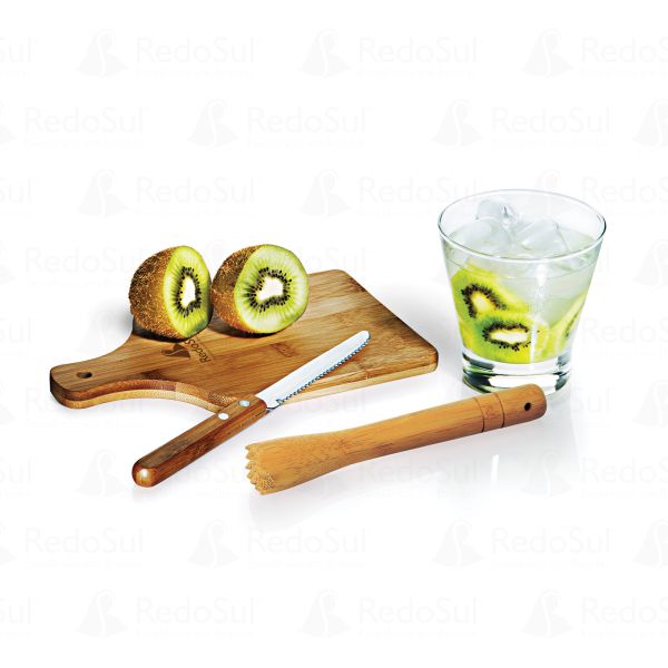 RD 7000253-Kit Para Caipirinha Personalizado Em Bambu em Ipe-RS