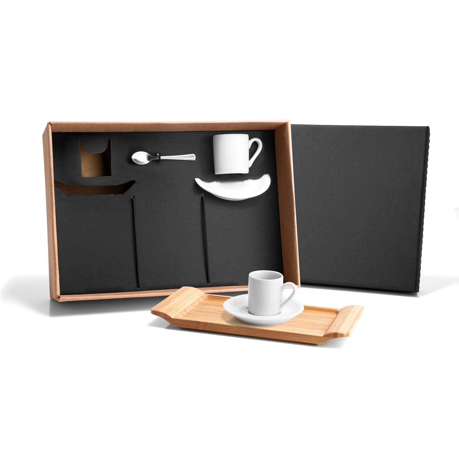 RD 7090103-Kit personalizado para cafézinho com bandeja e 7 peças | Tramandai-RS