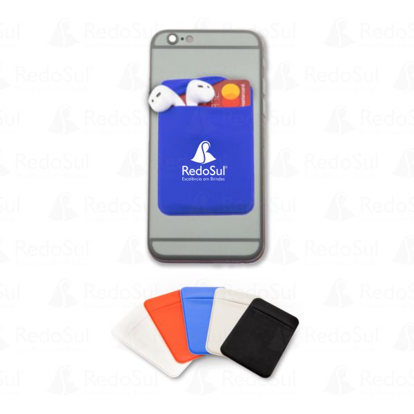 RD 8130044-Porta Cartão Personalizado para Celular em Lycra | Virmond-PR