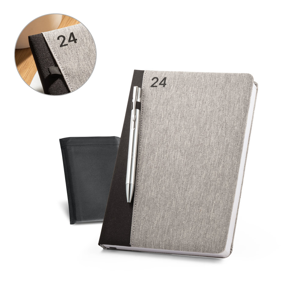 RD 66207-Agenda semanal personalizada 2024 tamanho  25 x 18 cm | Rio-Azul-PR