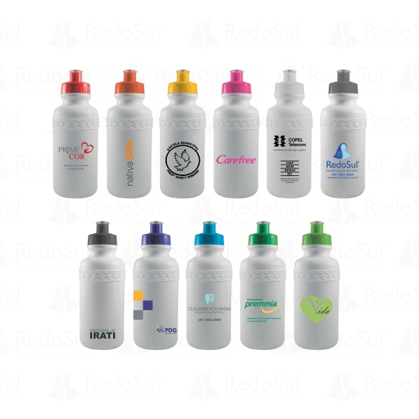RD 8115700 -Squeeze personalizado com Corpo Branco 500 ml | Sud-Mennucci-SP