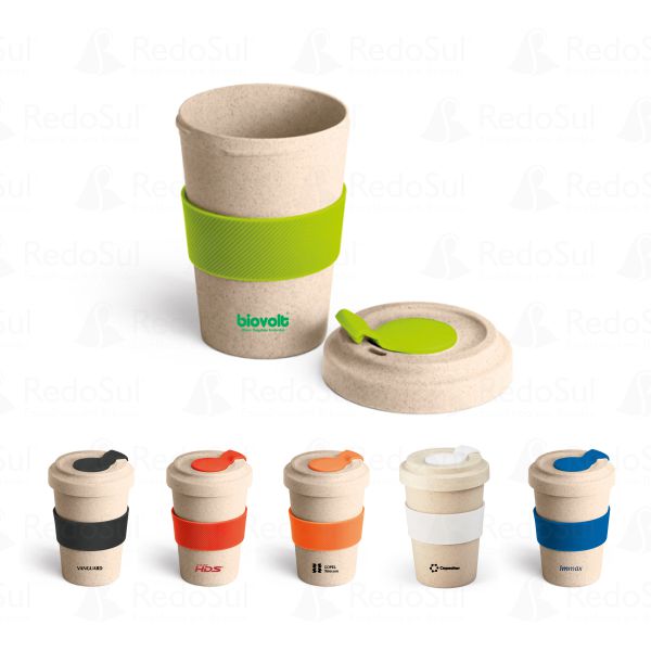 RD 94638-Copo para Viagem Personalizado 500 ml de Fibra de Bambu | Sao-Lourenco-MG