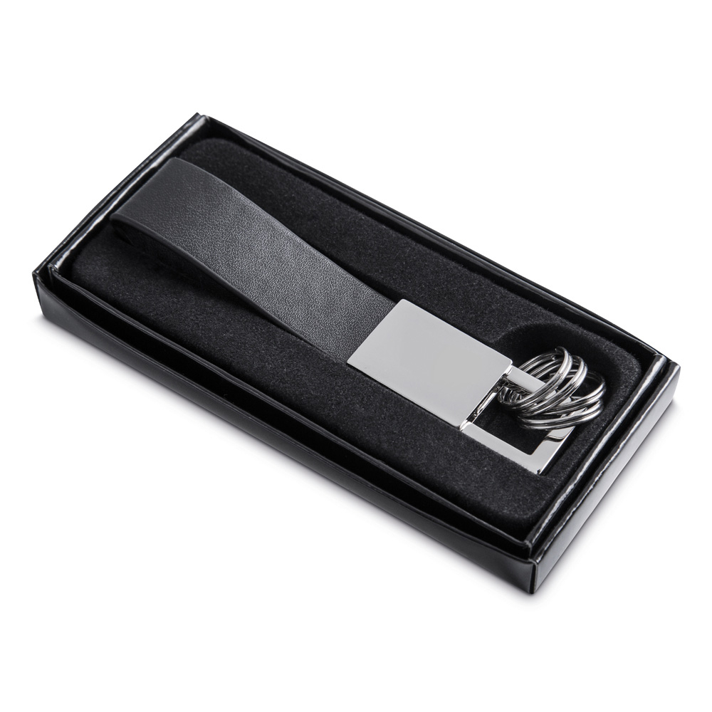 RD 866898-Chaveiro em couro e metal personalizado | Tamarana-PR
