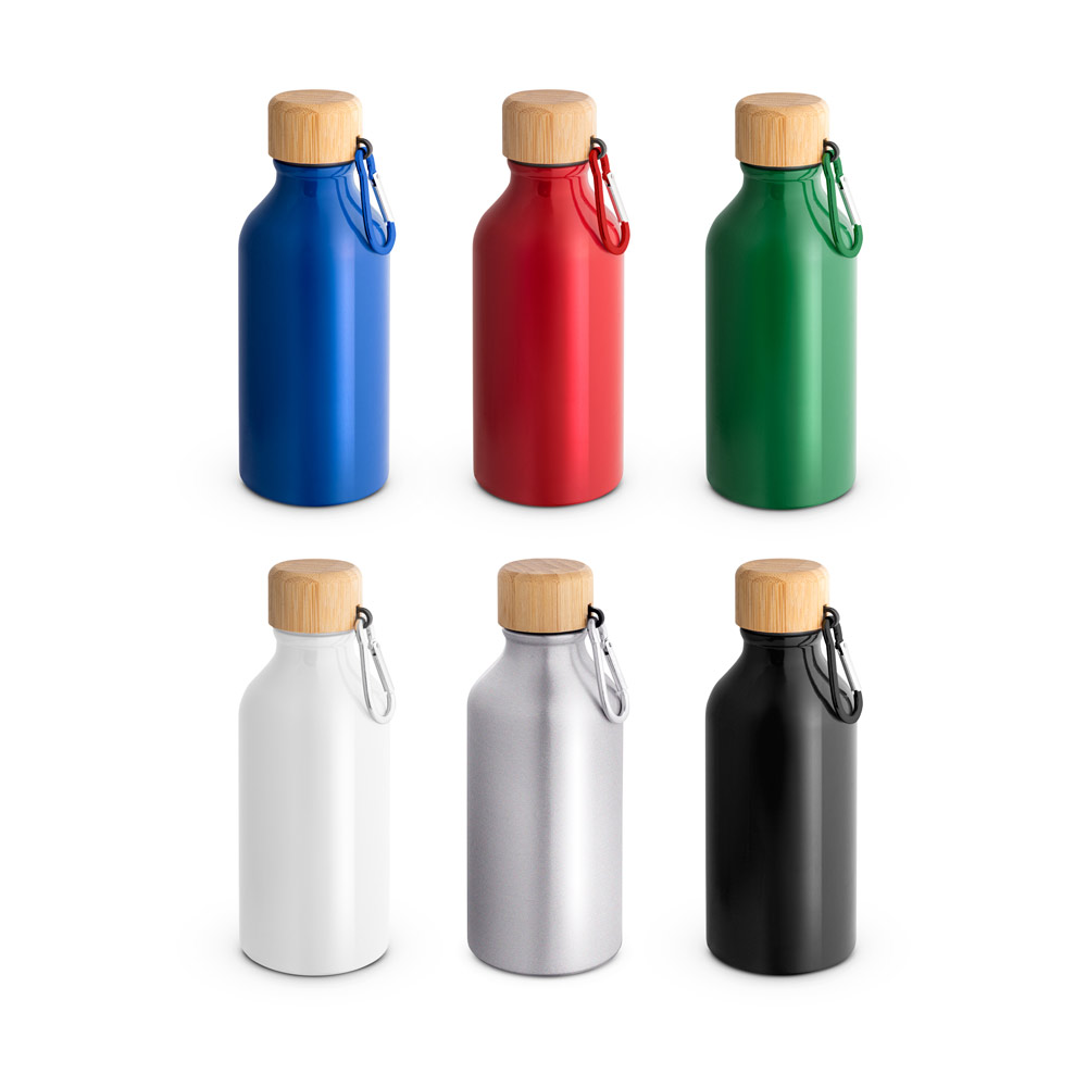 RD 94325-Squeeze em alumínio personalizado todo reciclado 400 ml | Guaimbe-SP