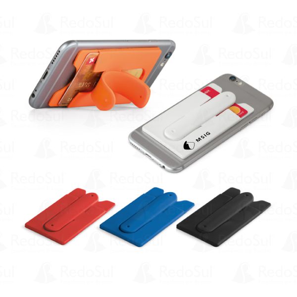 RD 93321-Porta Cartões Personalizado para Smartphone em Silicone em Tapes-RS