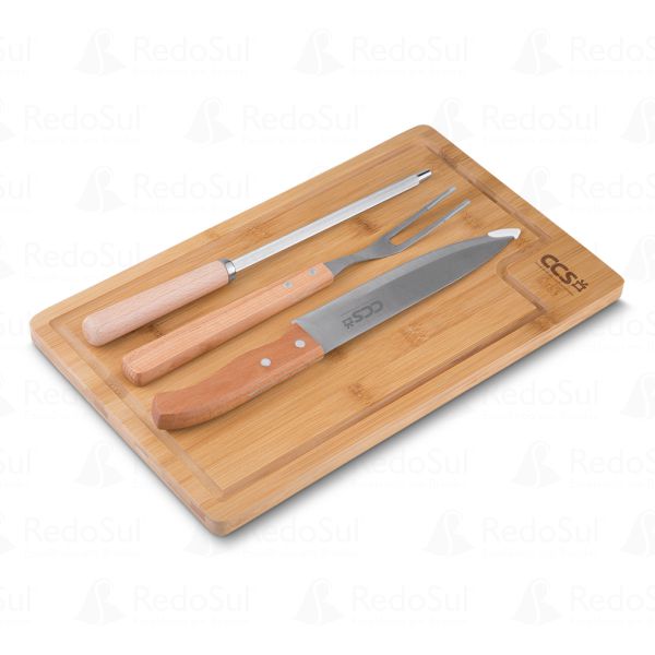 RD 811201-Kit Churrasco Personalizado com 4 Peças em Sananduva-RS