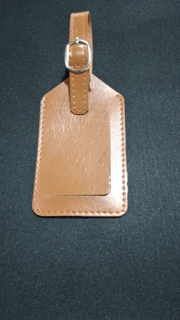 RD 8101798-Tag de mala personalizado em couro sintético