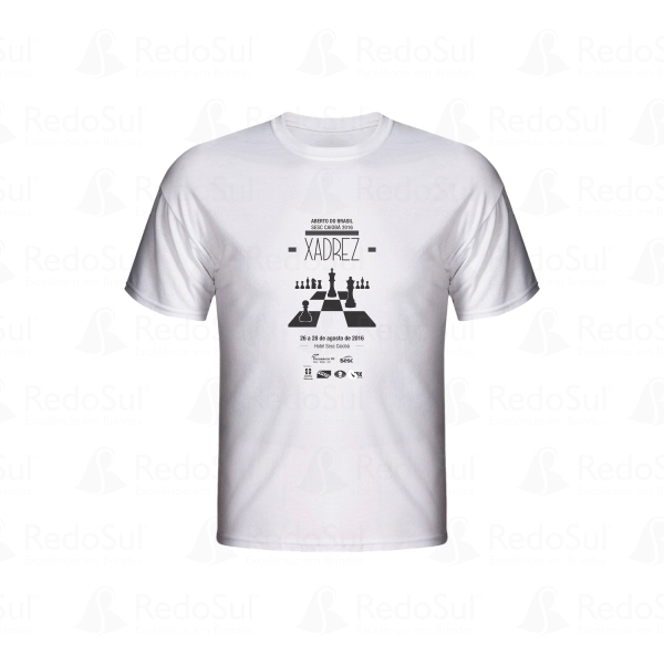 RD 890250-Camiseta Personalizada algodão na cor branca em Cacapava-RS