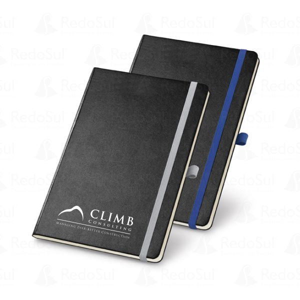 RD 93739-Caderno tipo moleskine personalizado 21 x 13,7 cm em Sumare-SP