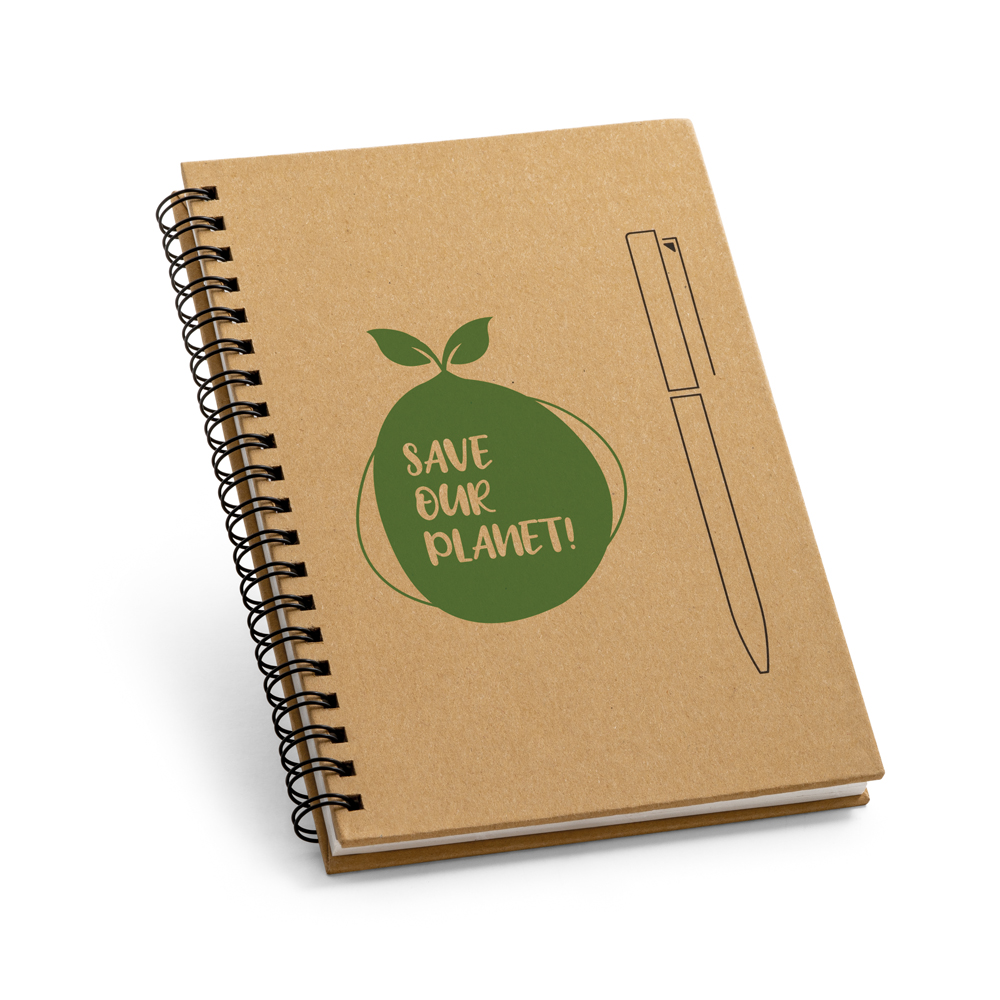RD 93419-Caderno de Anotações ecológico Personalizado  18 x 13 cm | Mogi-das-Cruzes-SP