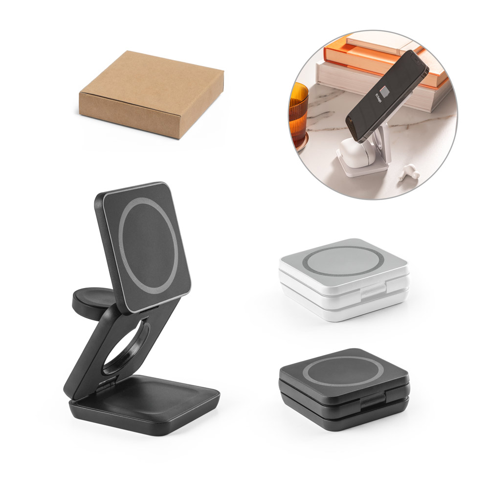 RD 97169- Carregador personalizado magnético wireless super rápido dobrável 