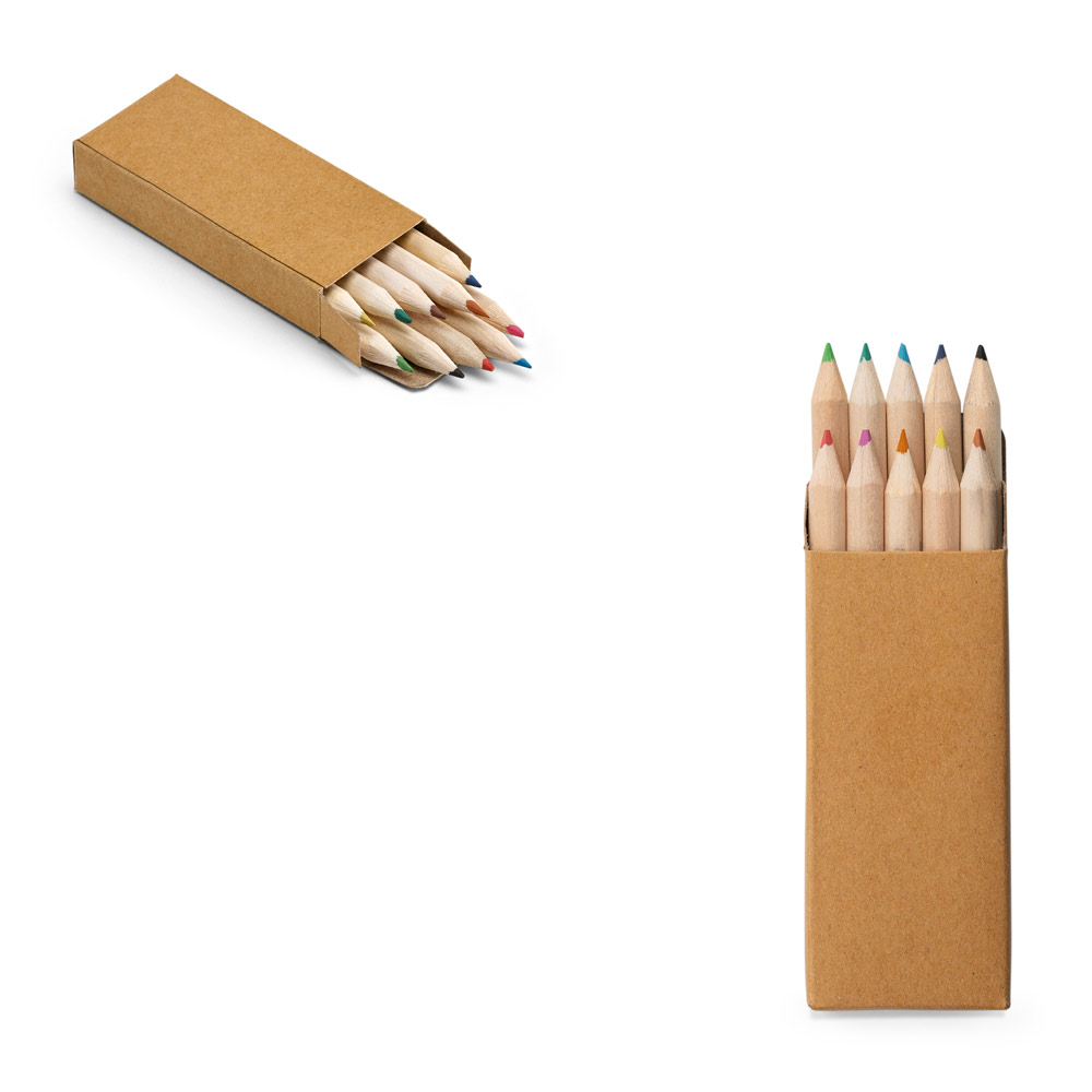 RD 51931-Caixa de lápis mini de cor personalizado com 10 unidades em Poa-SP