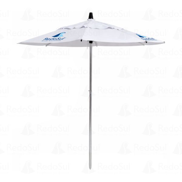 Ombrelone personalizado 2,40 metros, haste de Alumínio