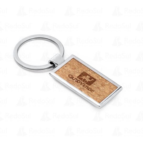 RD 93371-Chaveiro Personalizado em Metal e Cortiça | Balsa-Nova-PR