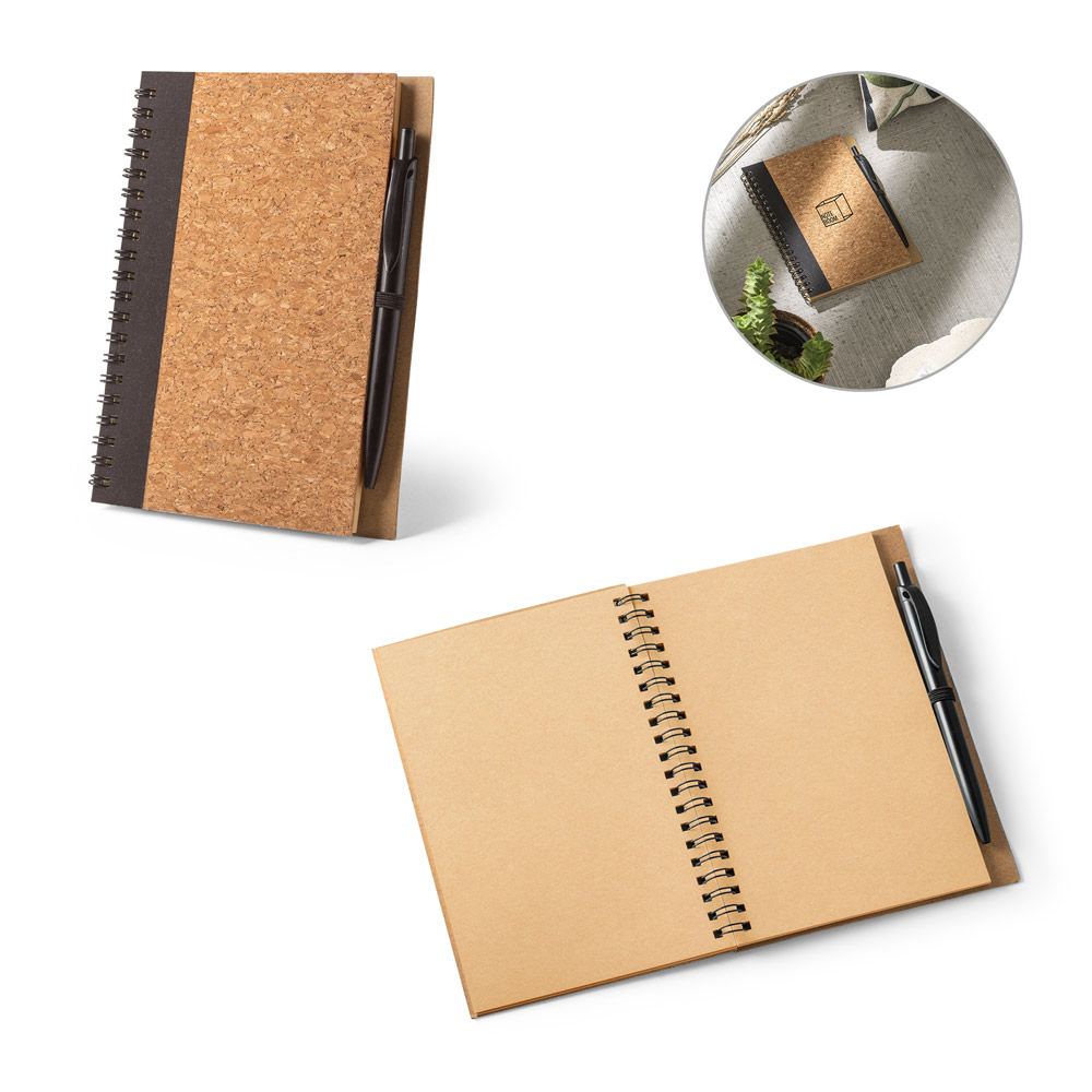 RD 93285-Caderno Personalizado de Cortiça 13 x 18 cm | Colombo-PR