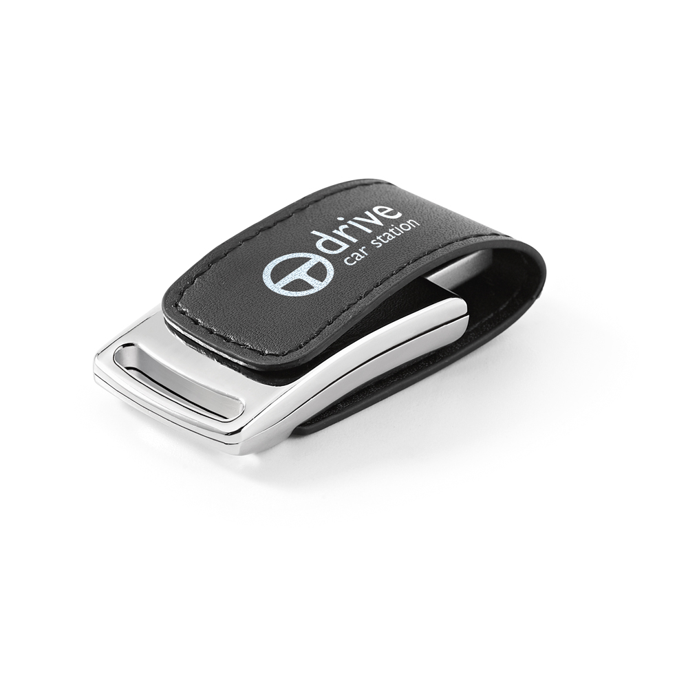 RD 97525-Pen drive personalizado em couro sintético de 8 gb em Aguas-Lindas-de-Goias-GO