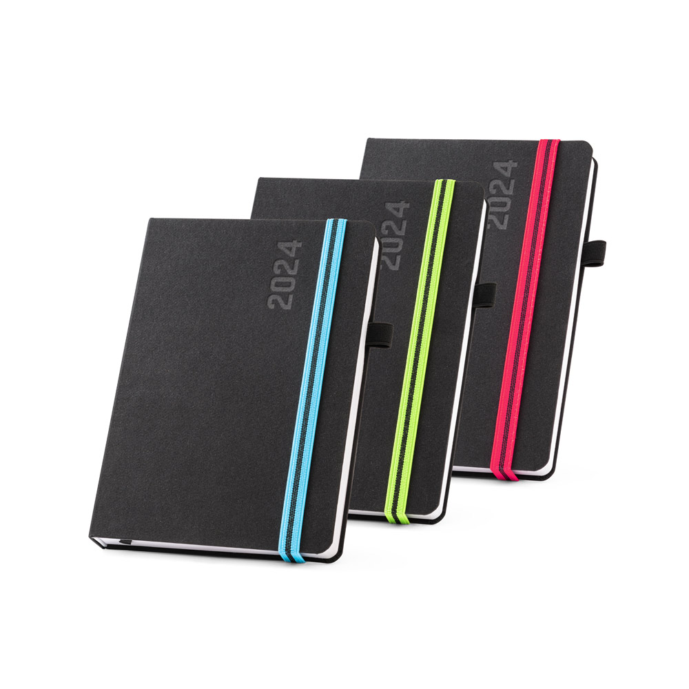 RD 66190-Agenda Diaria Personalizada capa poliester 21 x 14 cm | Rio-Azul-PR