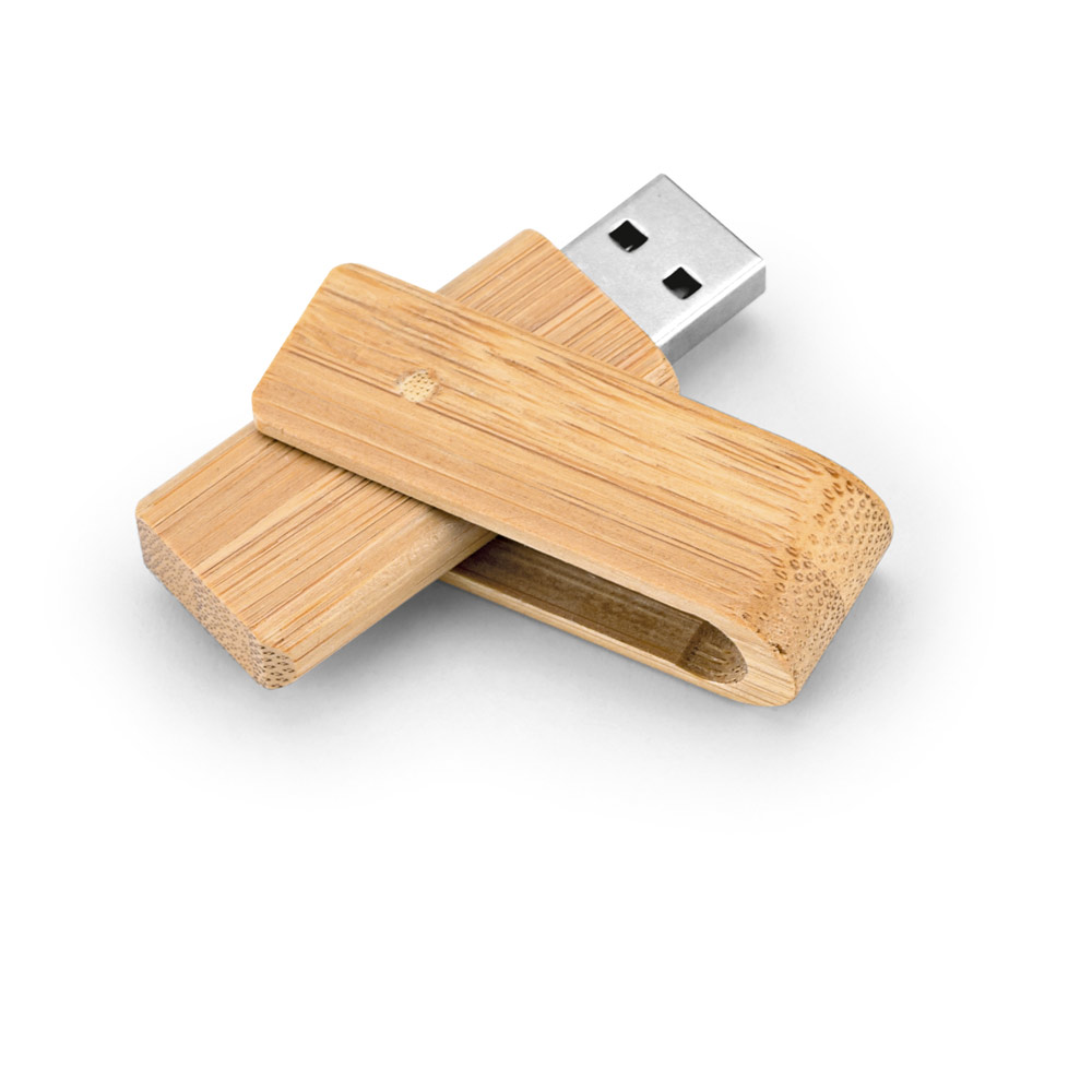 RD 97540-Pen drive personalizado em bambu 16 gb em Aguas-Lindas-de-Goias-GO