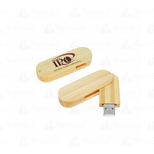 RD 833009-Pen Drive Personalizado de Madeira | Cajamar-SP