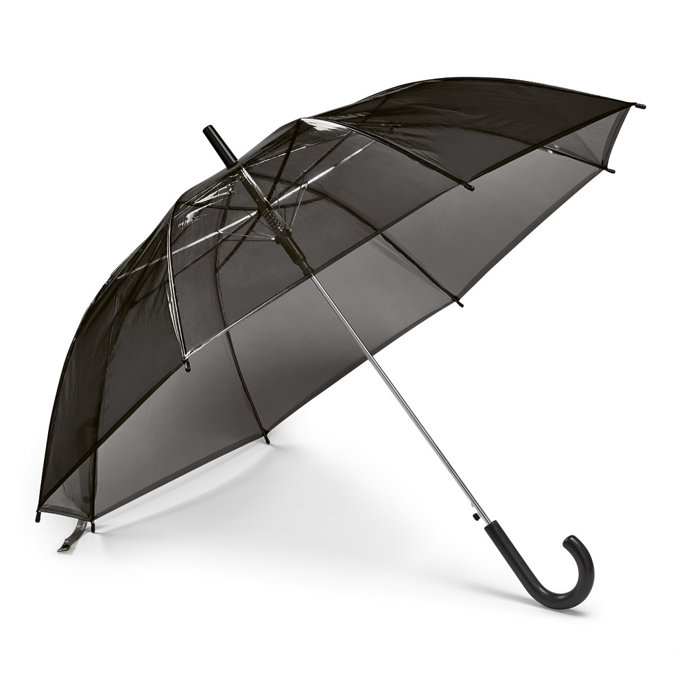 RD 11142-Guarda-chuva personalizado transparente preto