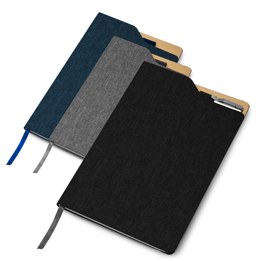 RD 8100170-Caderno Personalizado com suporte para caneta 21 x 14 cm | Porto-Barreiro-PR