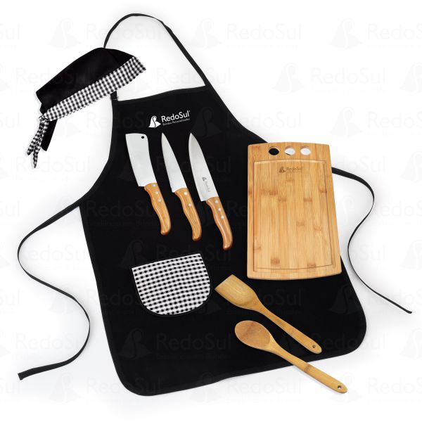 RD 7021863-Kit Para Cozinha Em Bambu personalizado em Dois-Corregos-SP
