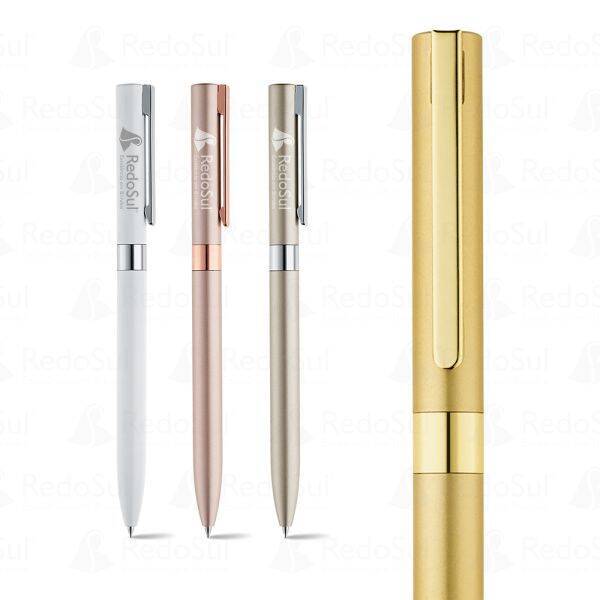 RD 81156-Caneta Personalizada de Alumínio em Tres-Lagoas-MS