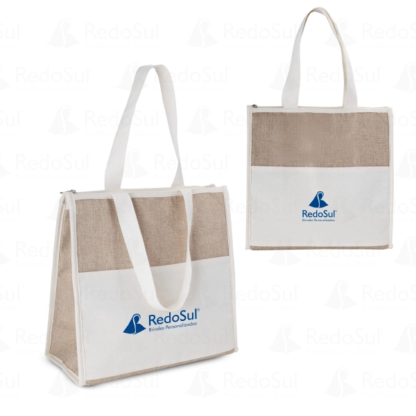 RD 833213-Bolsa Térmica Personalizada em Algodão e Juta Sintética | Rio-das-Ostras-RJ