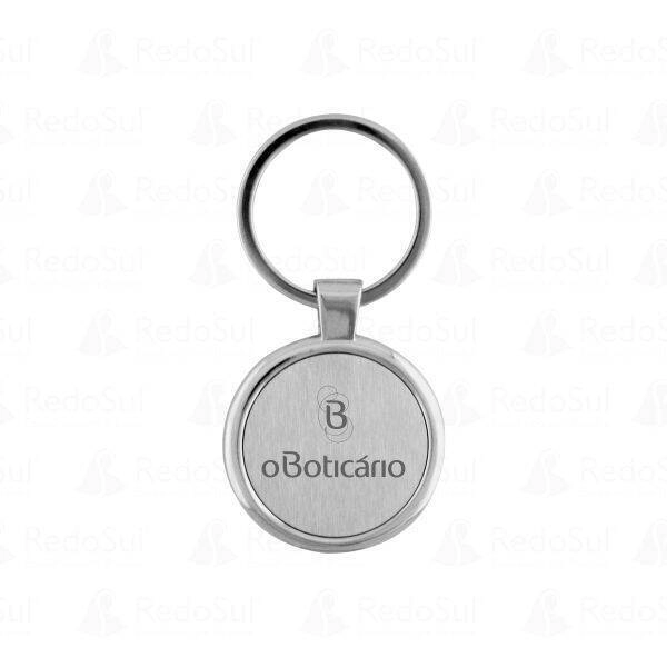 Chaveiro Metálico Promocional Personalizado Redondo
