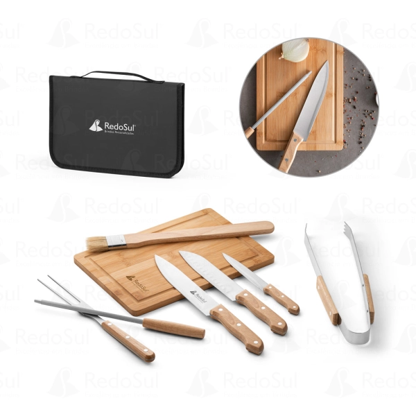 RD 94104-Kit churrasco personalizado 8 peças