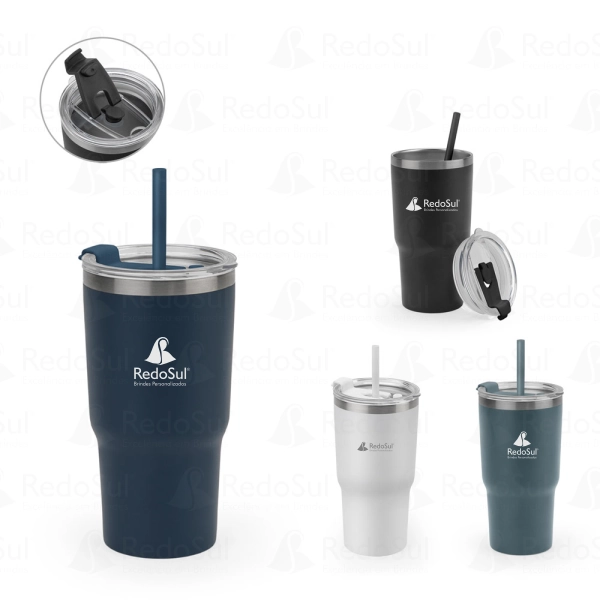 RD 94372-Copo de viagem personalizado 600 ml em aço inox com parede dupla isolada em Ibipora-PR RD 94372-Copo de viagem personalizado 600 ml em aço inox com parede dupla isolada | Ibipora-PR