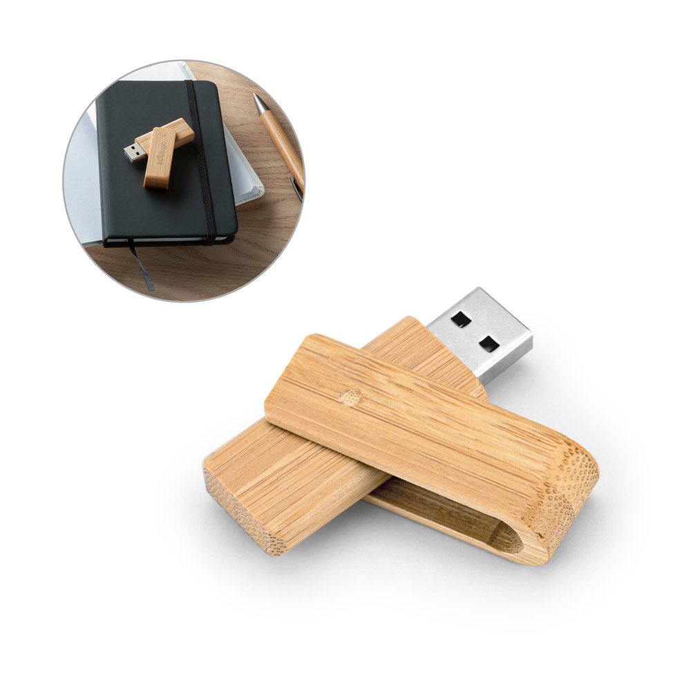 RD 97539-Pen drive personalizado em bambu 8GB | Sobral-CE