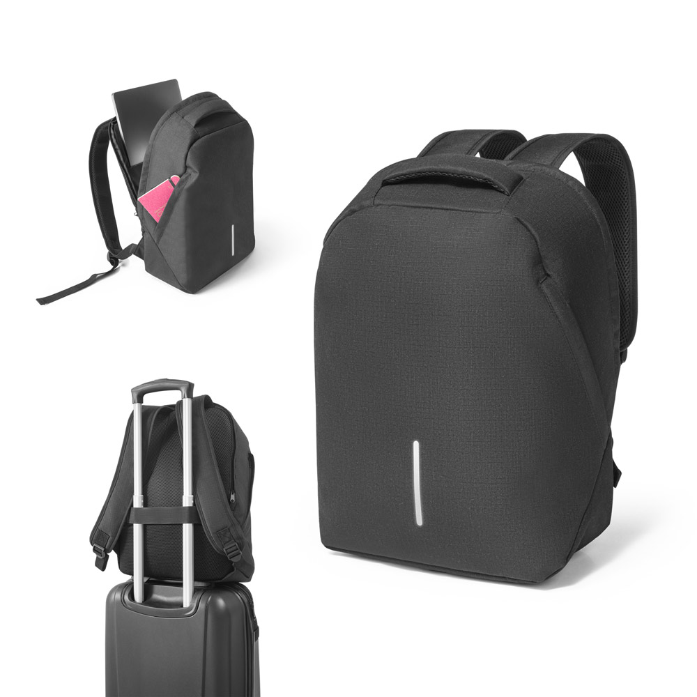 Mochila personalizada com sistema antiroubo para notebook de 15 polegadas