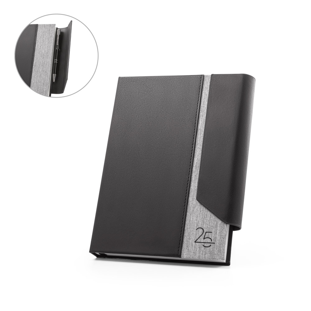RD 66214-Agenda personalizado 15 x 21 cm em PU reciclado e PET | Cascavel-PR