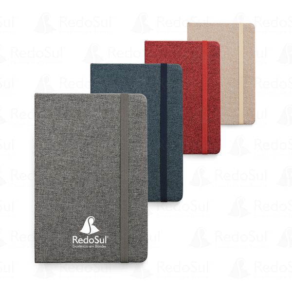 RD 93591-Caderno tipo Moleskine Personalizado 21 x 13,7 cm | Itajai-SC