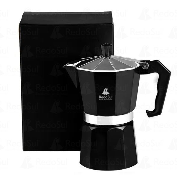 RD 7000311-Cafeteira Personalizada italiana de alumínio 250 ml | Mage-RJ