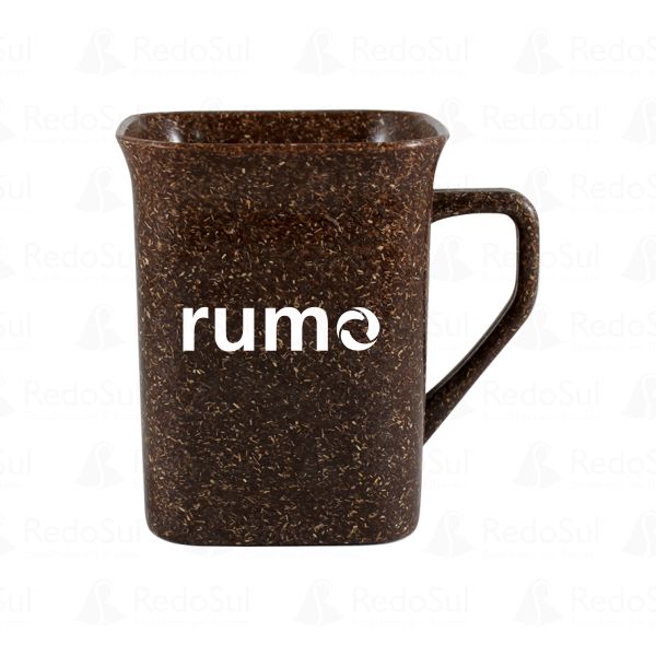 RD 8121598-Caneca Ecológica Personalizada quadrada em Fibra de Coco 250 ml | Ji-Parana-RO