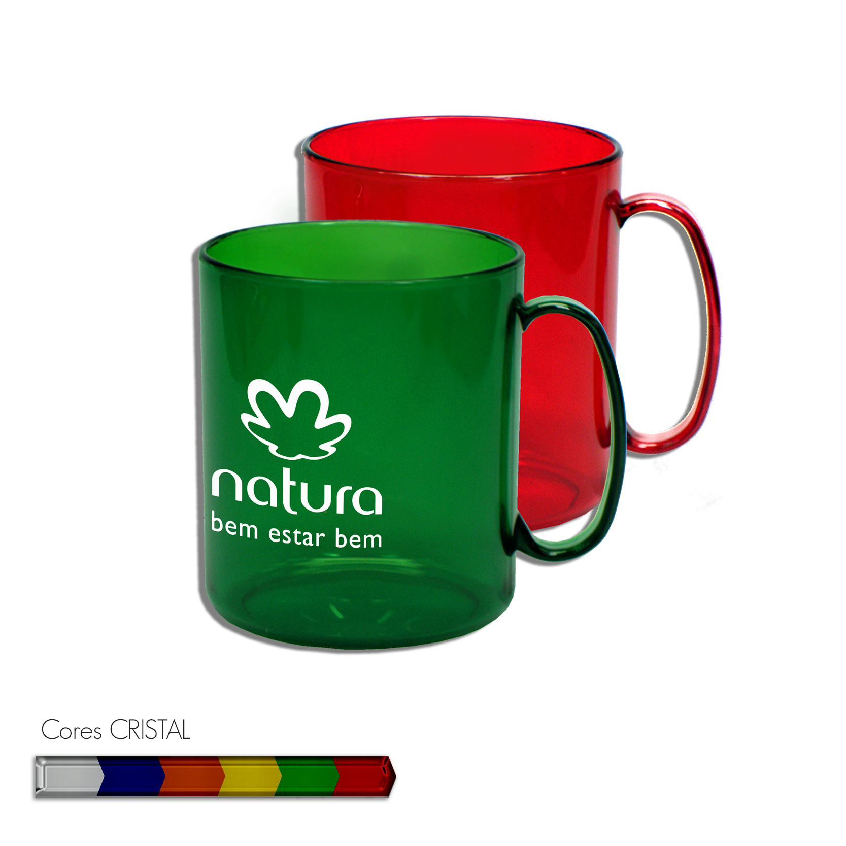 RD 8128505 -Caneca personalizada Redonda Translúcida 400 ml | Maua-SP