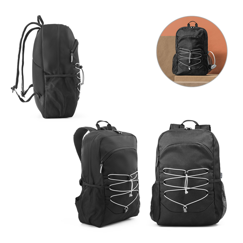RD 92192- Mochila para notebook em poliéster reciclado15 polegadas | Rio-de-janeiro-RJ