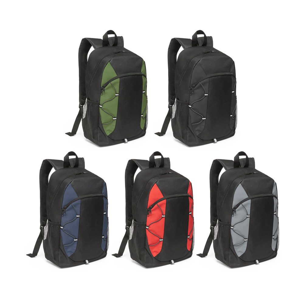 RD 92338-Mochila personalizada em nylon com detalhes coloridos | Rio-de-janeiro-RJ