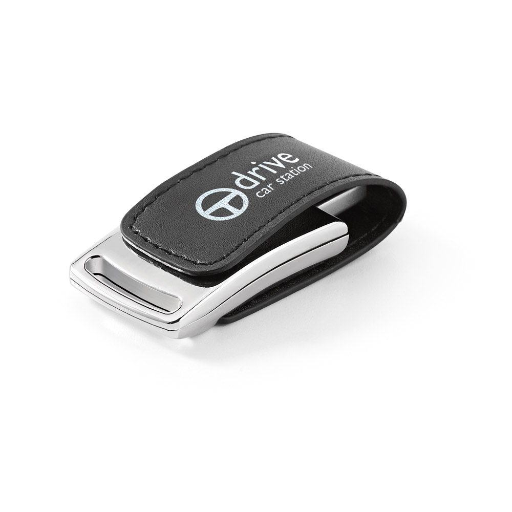RD 97541-Pen drive em couro sintético 16 GB | Sobral-CE