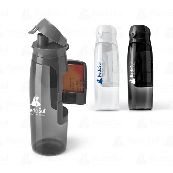 RD 94620-Squeeze Personalizado 800 ml com porta cartões | Santo-Antonio-de-Jesus-BA